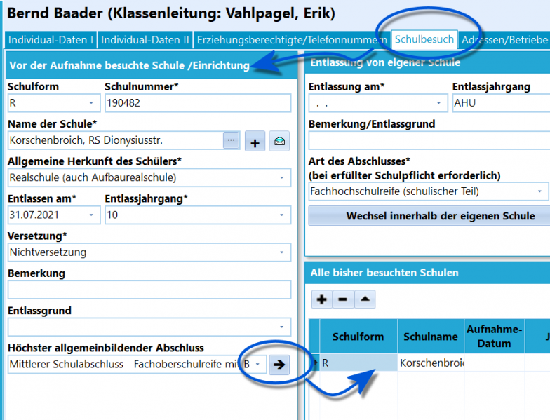Datei:SchILD Tutorials BK Herkunft Eintragen.png
