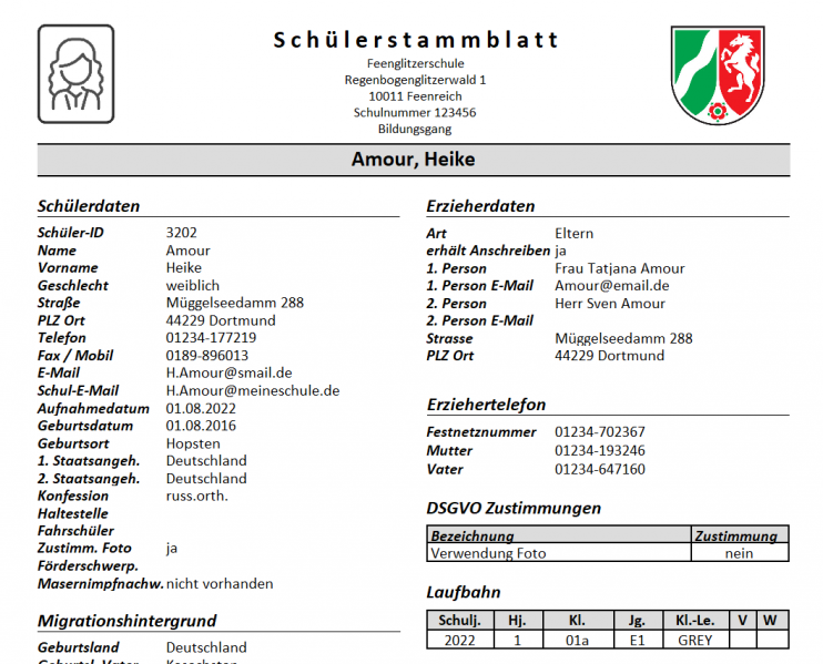 Datei:SchILD Einführung Reports Beispiel Stammblatt.png