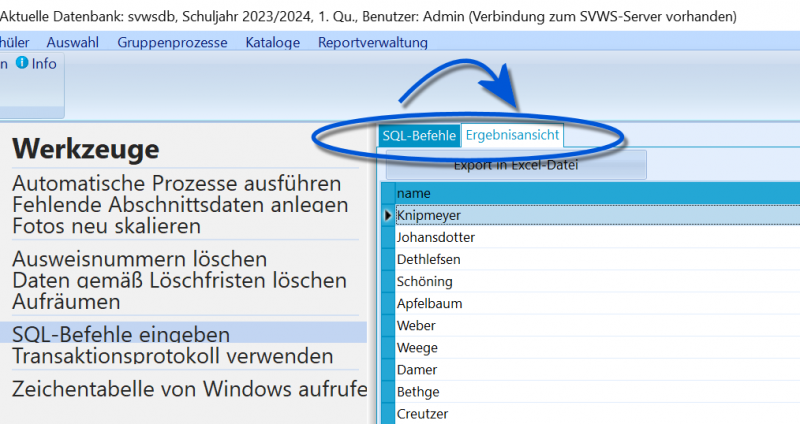 Datei:SchILD Werkzeuge SQL 2 Ergebnis.png