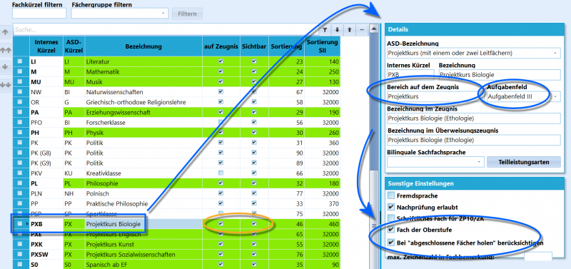 Datei:SchILD Tutorials Projektkurse Fach.png