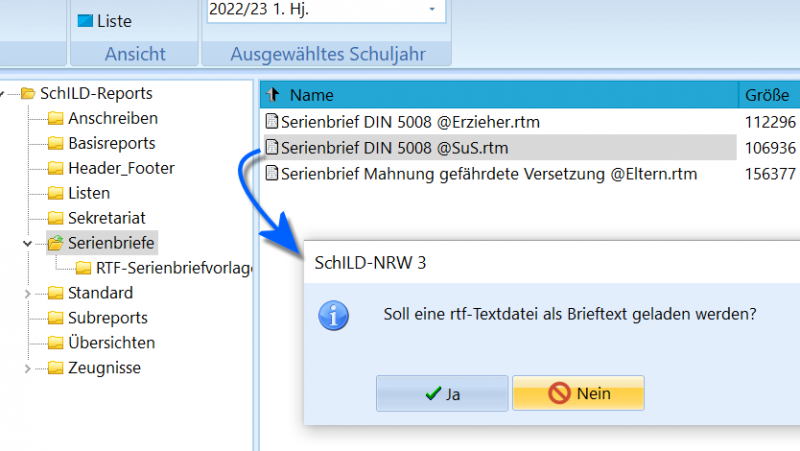 Datei:SchILD Reports Serienbriefe Starten.png