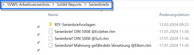Datei:SchILD Reports Serienbriefe Übersicht.png